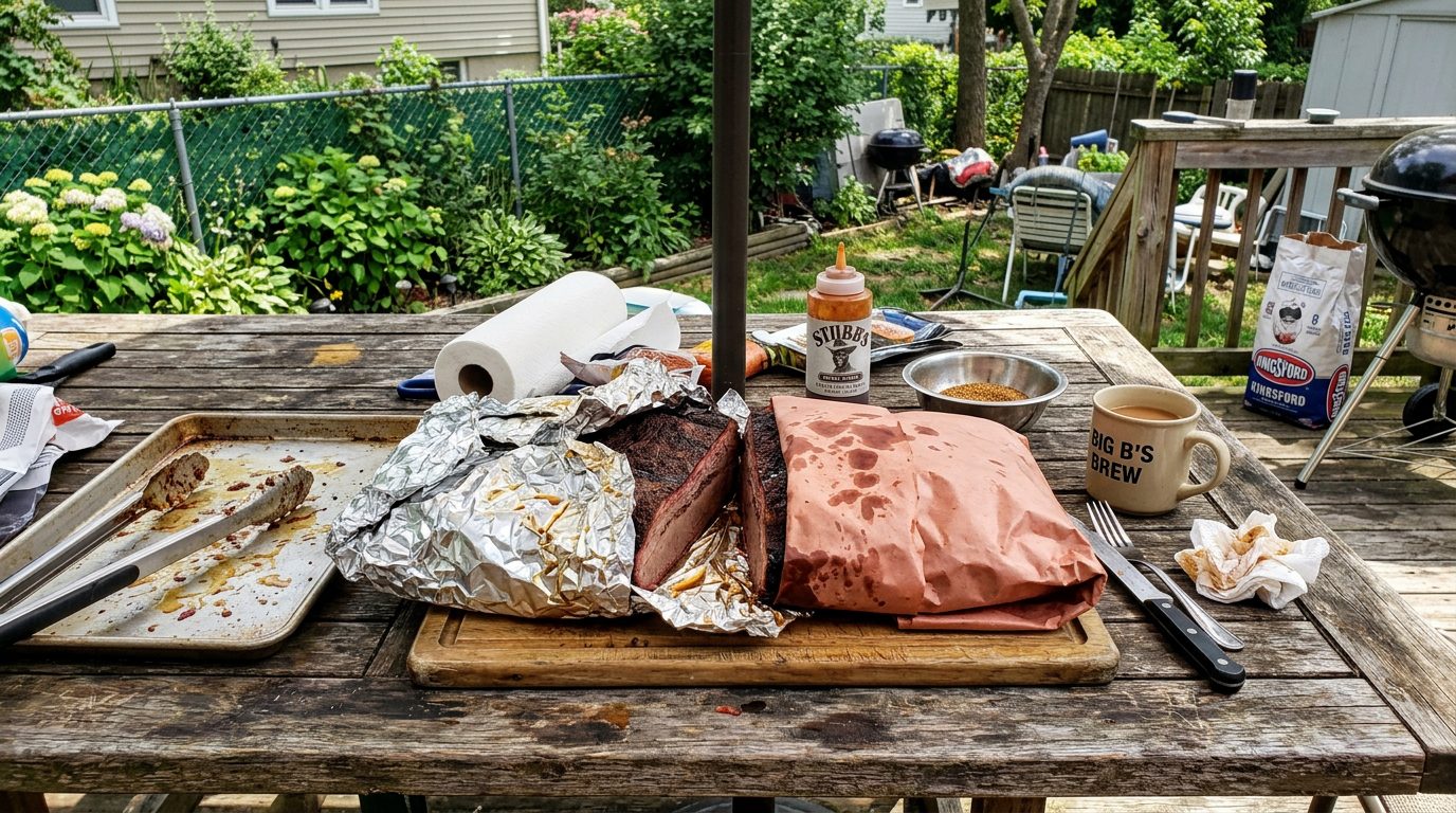 Foil vs Butcher Paper split