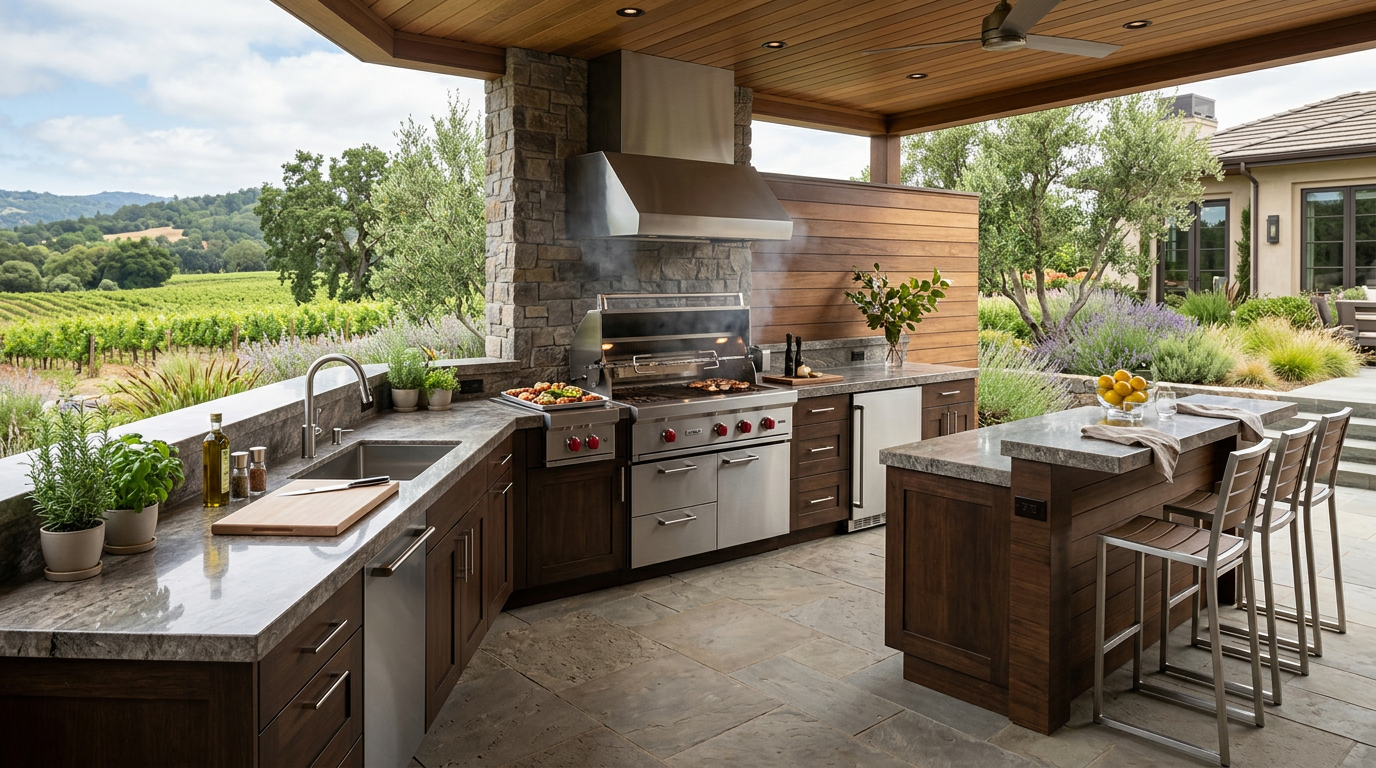 Modern Outdoor Kitchen Design